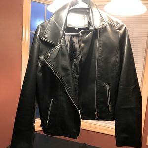 Faux leather jacket